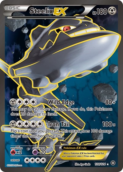 Steelix EX (Full Art) (XY - Steam Siege) Light Play Holofoil