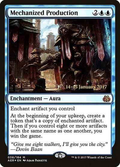 Mechanized Production (Promos: Prerelease Cards) Light Play Foil