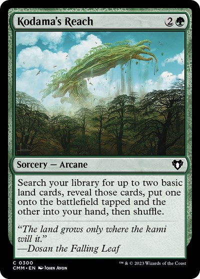 Kodama's Reach (Commander Masters) Light Play Foil