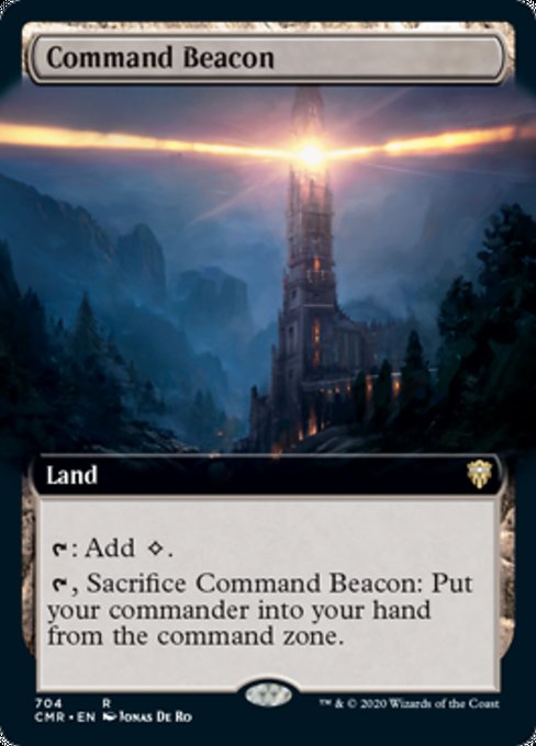 Command Beacon (Extended Art) (Commander Legends) Light Play Foil