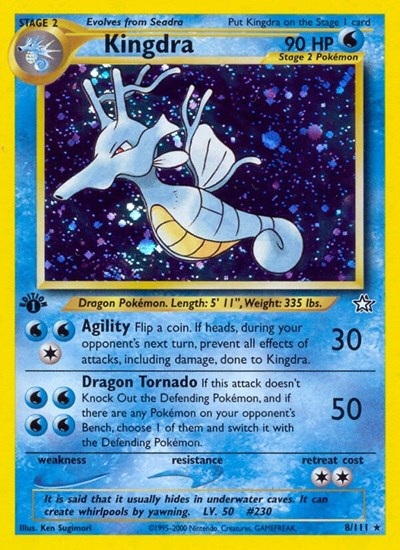 Kingdra (Neo Genesis) Light Play Holofoil Unlimited