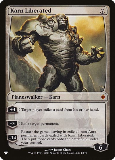 Karn Liberated (The List) Light Play