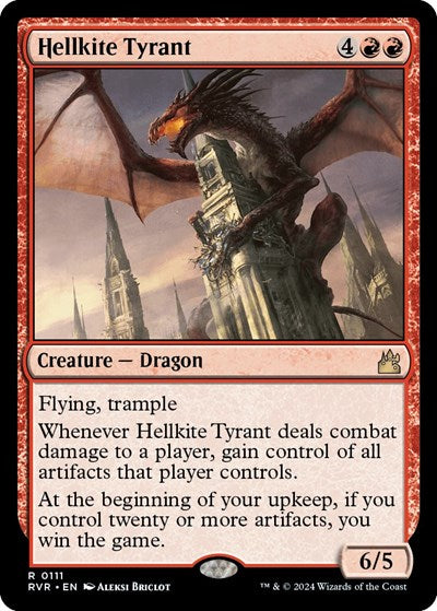 Hellkite Tyrant (Ravnica Remastered) Light Play Foil