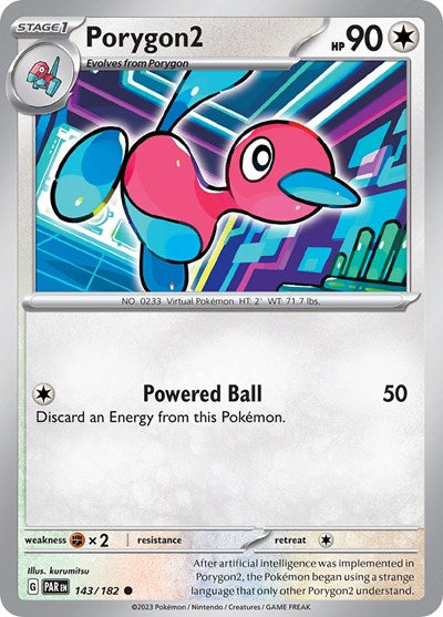 Porygon2 (Scarlet and Violet: Paradox Rift) Light Play Reverse Holofoil