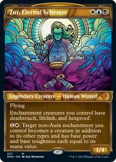 Zur, Eternal Schemer (Showcase) (Dominaria United) Light Play