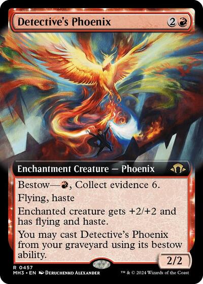 Detective's Phoenix (Borderless) (Modern Horizons 3) Light Play