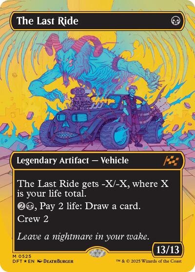 The Last Ride (Borderless) (First-Place Foil) (Aetherdrift) Near Mint Foil