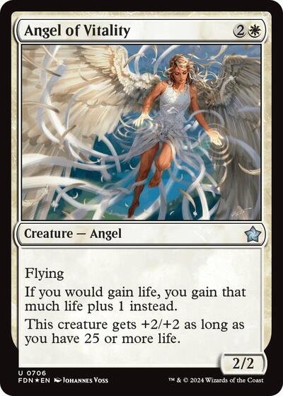 Angel of Vitality (Foundations) Light Play Foil