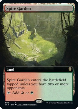 Spire Garden (Extended Art) (Commander Legends: Battle for Baldur's Gate) Light Play Foil