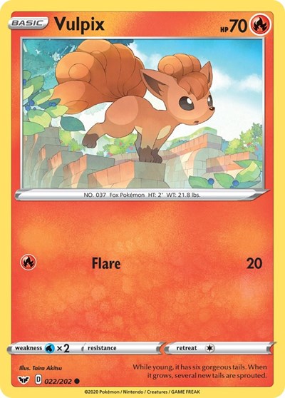 Vulpix (SWSH01: Sword & Shield Base Set) Light Play