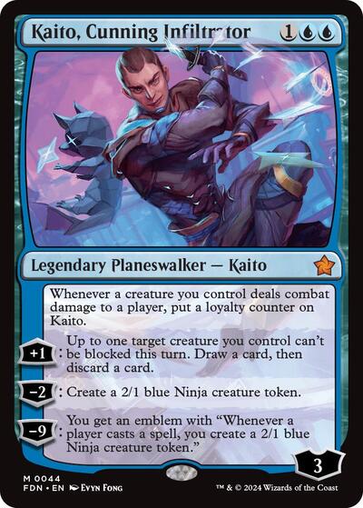 Kaito, Cunning Infiltrator (Foundations) Near Mint Foil