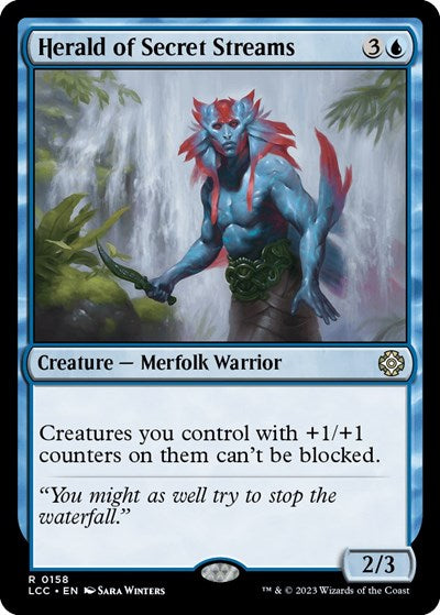 Herald of Secret Streams (Commander: The Lost Caverns of Ixalan) Light Play