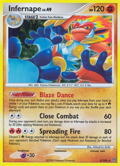 Infernape (Stormfront) Light Play Holofoil