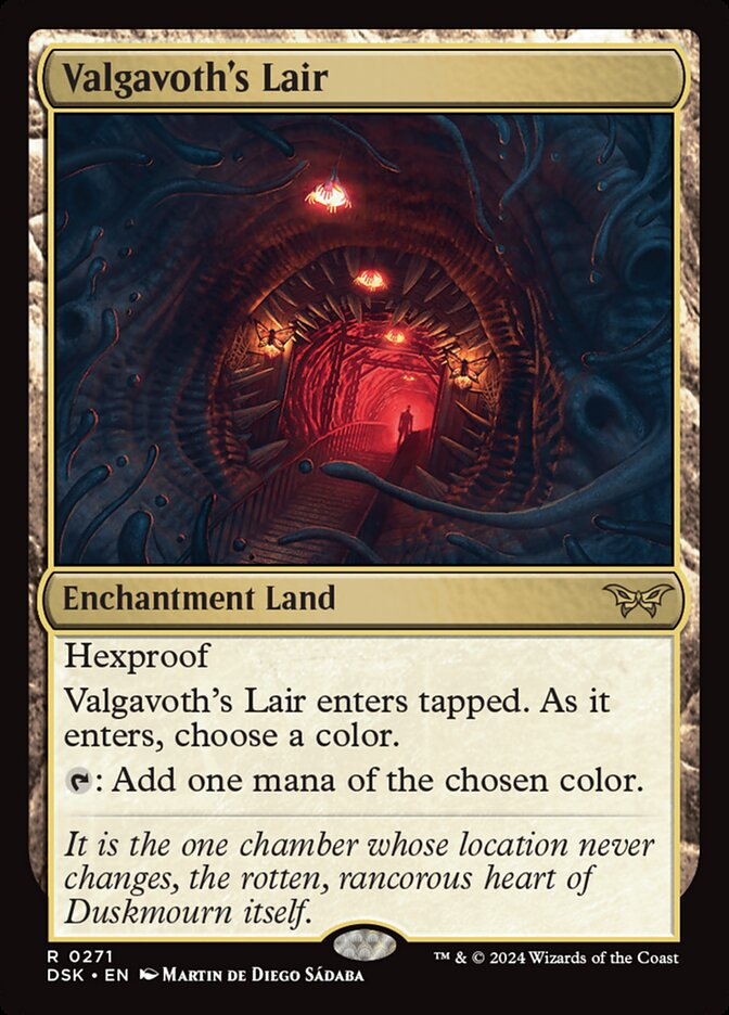 Valgavoth's Lair (Duskmourn: House of Horror) Light Play Foil