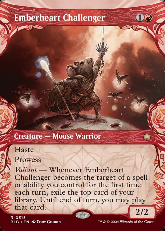 Emberheart Challenger (Showcase) (Bloomburrow) Light Play Foil