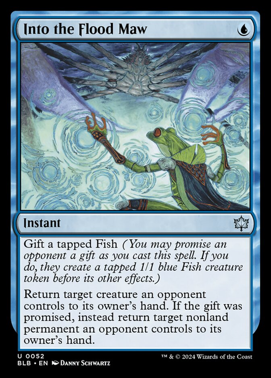 Into the Flood Maw (Bloomburrow) Light Play Foil