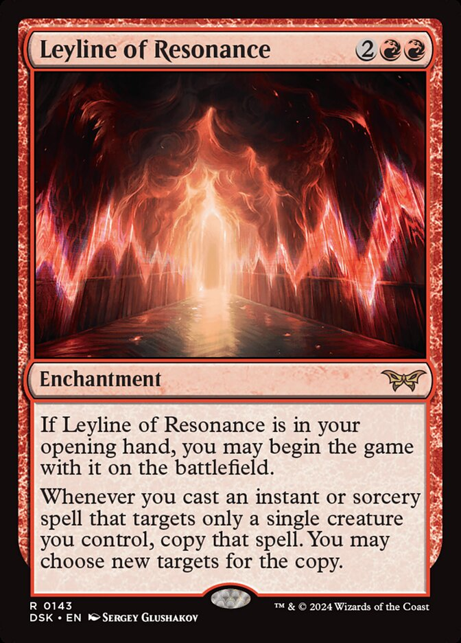 Leyline of Resonance (Duskmourn: House of Horror) Light Play Foil