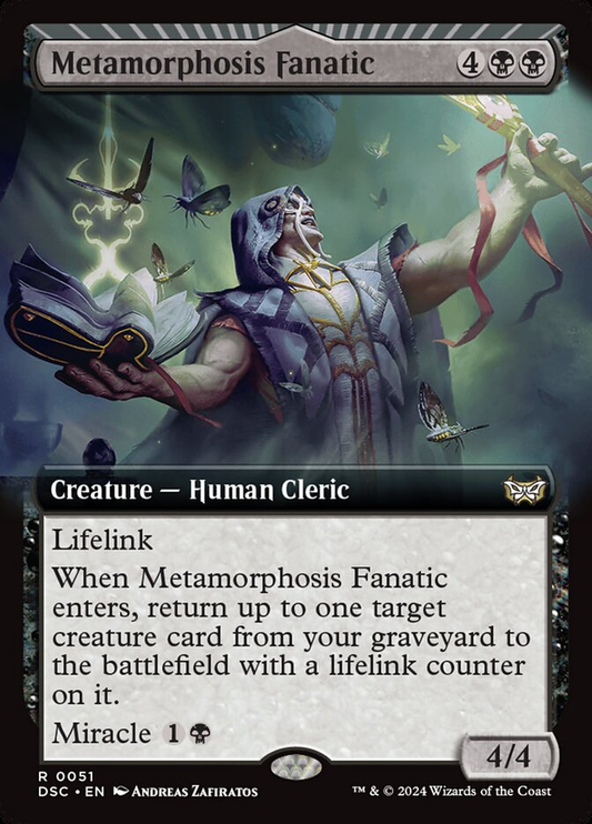 Metamorphosis Fanatic (Extended Art) (Commander: Duskmourn: House of Horror) Light Play