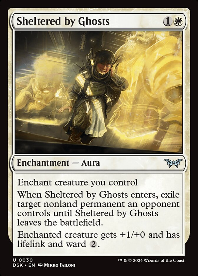 Sheltered by Ghosts (Duskmourn: House of Horror) Light Play Foil