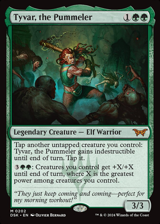 Tyvar, the Pummeler (Duskmourn: House of Horror) Light Play Foil