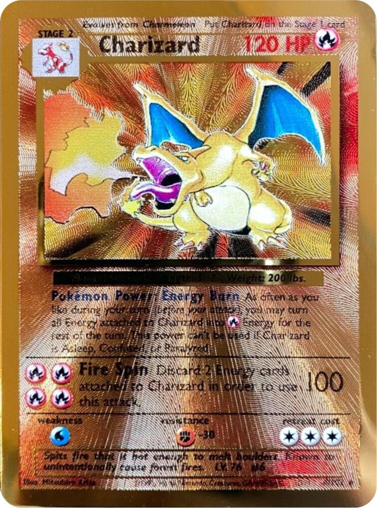 Charizard (Celebrations Metal Promo) Light Play Holofoil