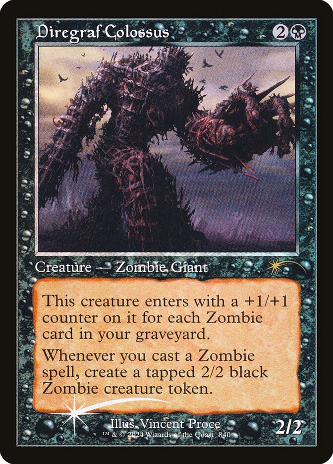 Diregraf Colossus (Retro Frame) (Secret Lair) Light Play Foil