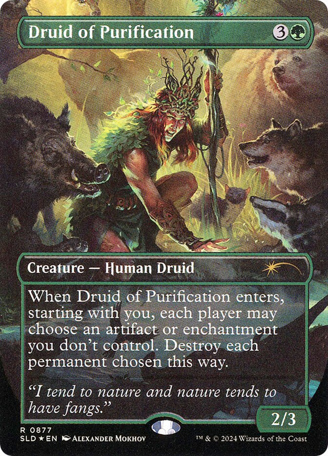 Druid of Purification (Rainbow Foil) (Secret Lair) Light Play Foil